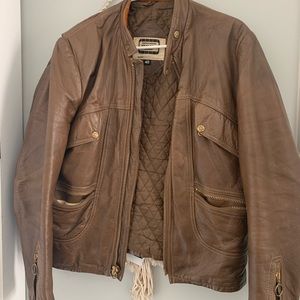 Vintage Leather Yamaha Motorcycle Jacket